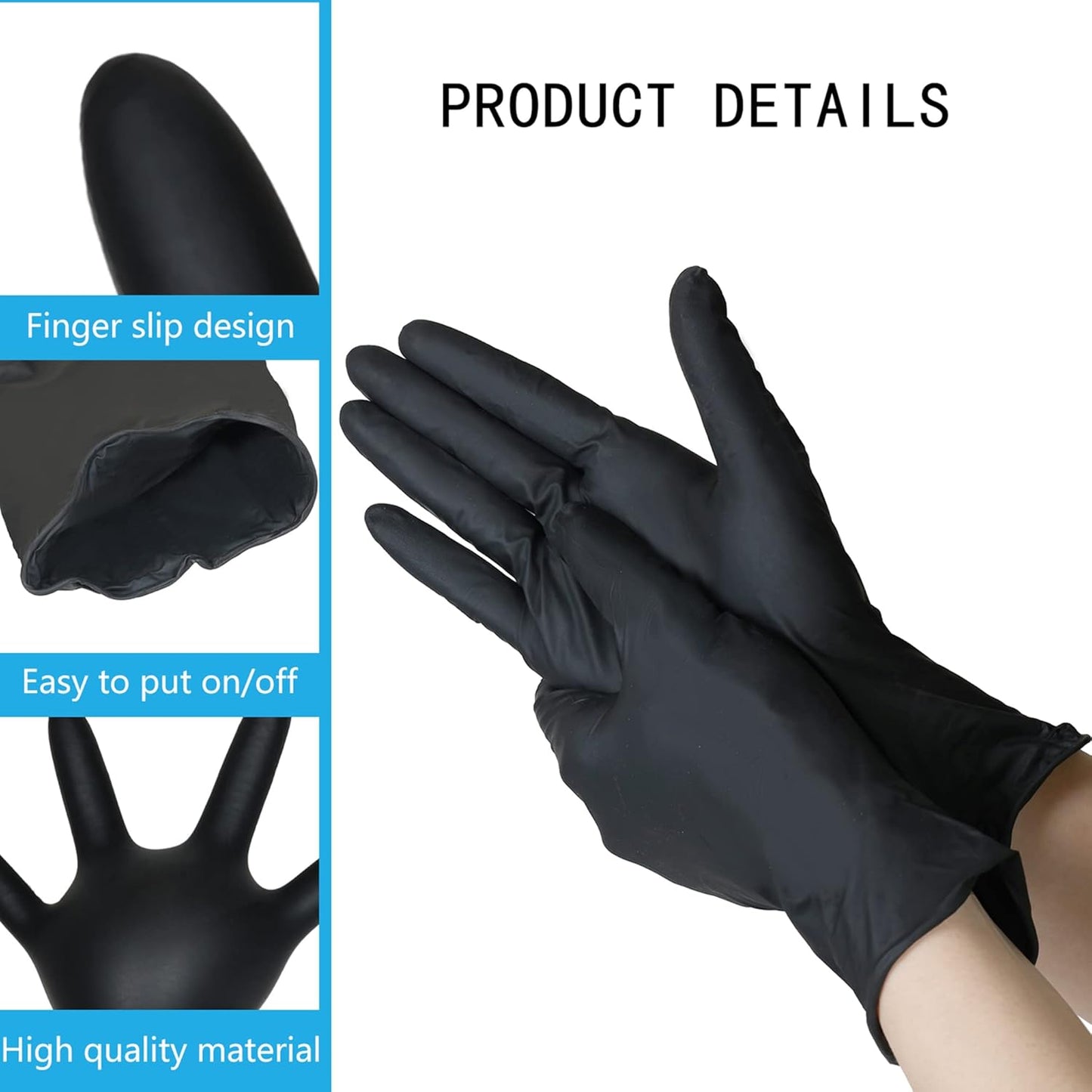 Pack of 100 - Vinyl Disposable Gloves