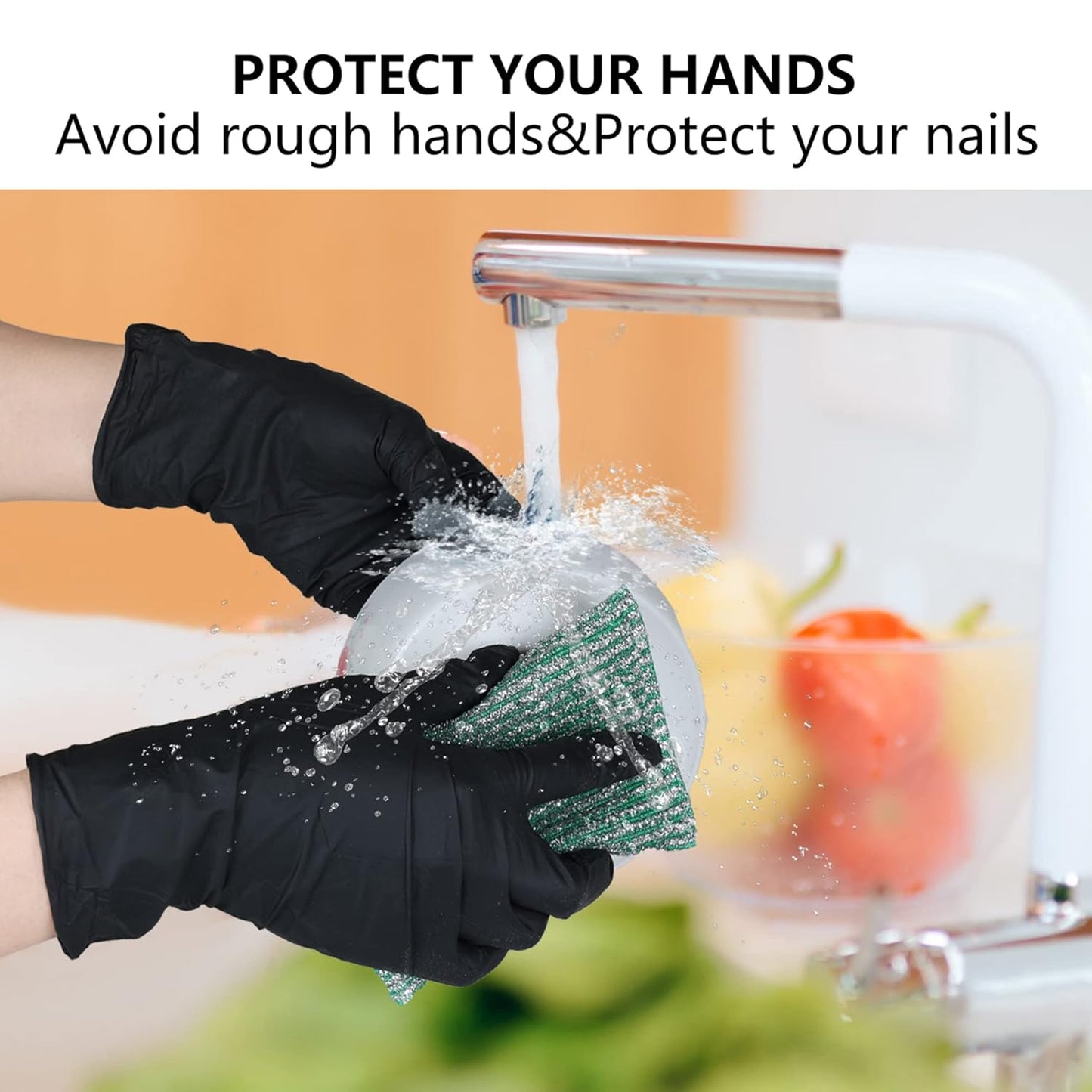 Pack of 100 - Vinyl Disposable Gloves