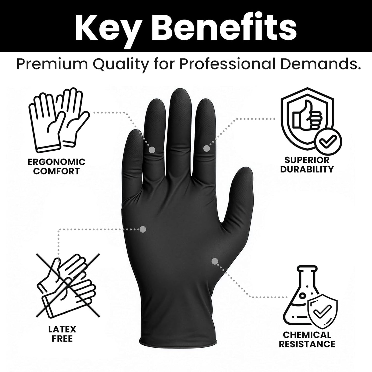 Pack of 100 - Vinyl Disposable Gloves