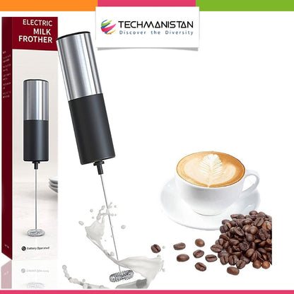 Handheld Battery-Operated Electric Milk Frother