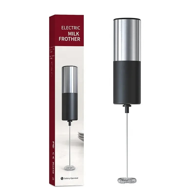 Handheld Battery-Operated Electric Milk Frother