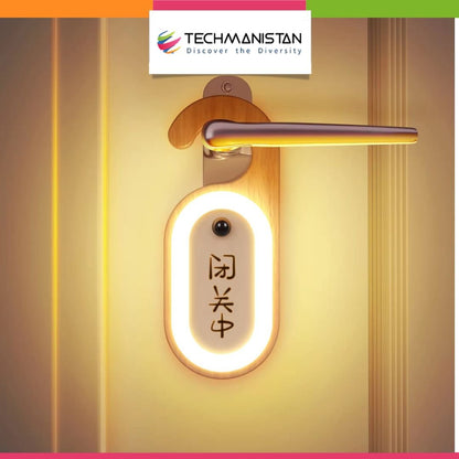 Wooden Message Memo Motion Sensor Night Light